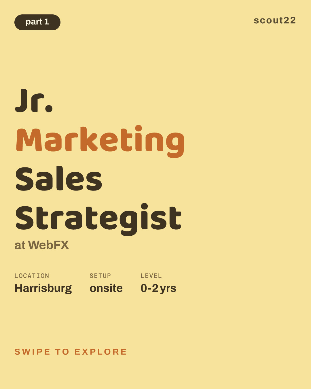 Jr. Marketing Sales Strategist at WebFX