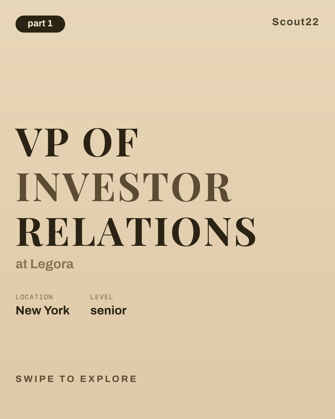 VP of Investor Relations at Legora
