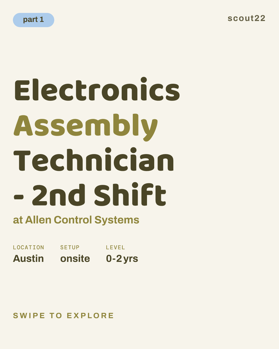 Electronics Assembly Technician - 2nd Shift at Allen Control Systems
