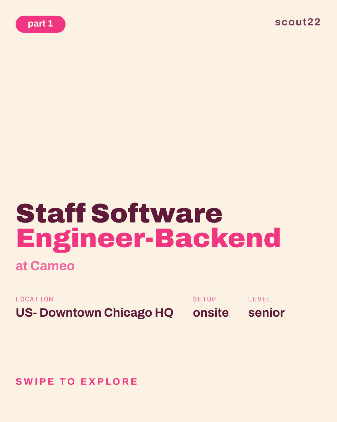 Staff Software Engineer-Backend at Cameo
