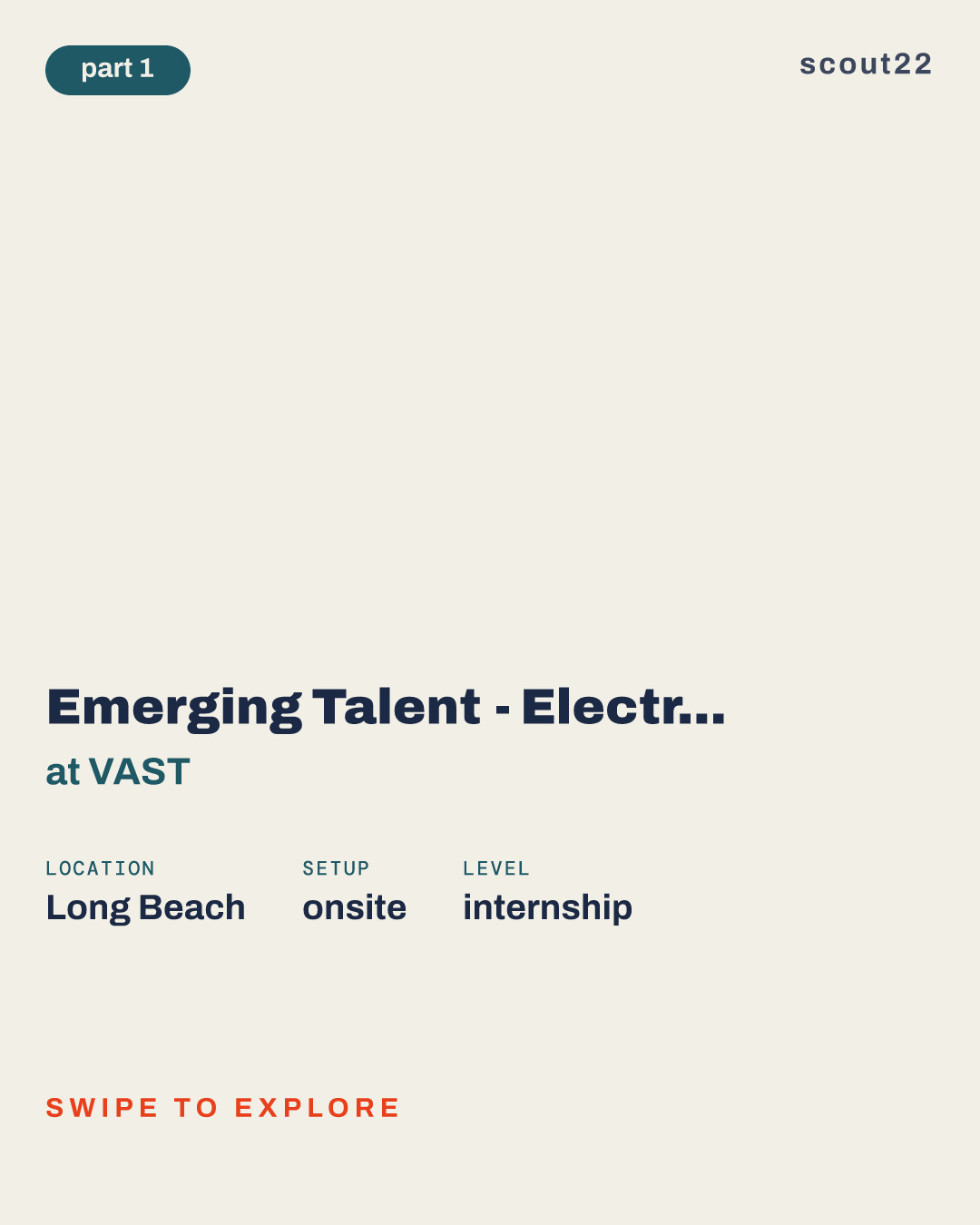 Emerging Talent - Electrical Engineering Internship at VAST