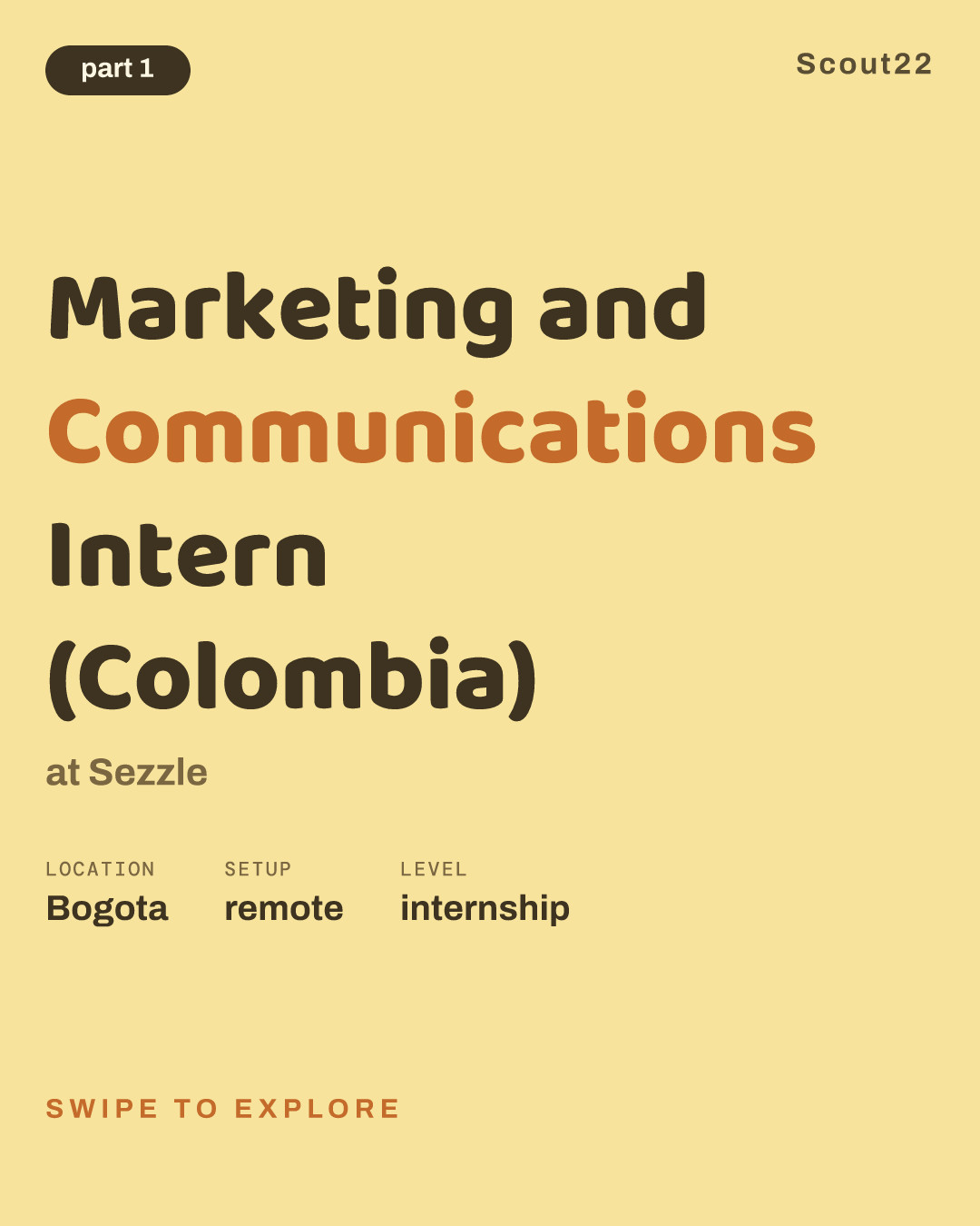 Marketing and Communications Intern (Colombia) at Sezzle