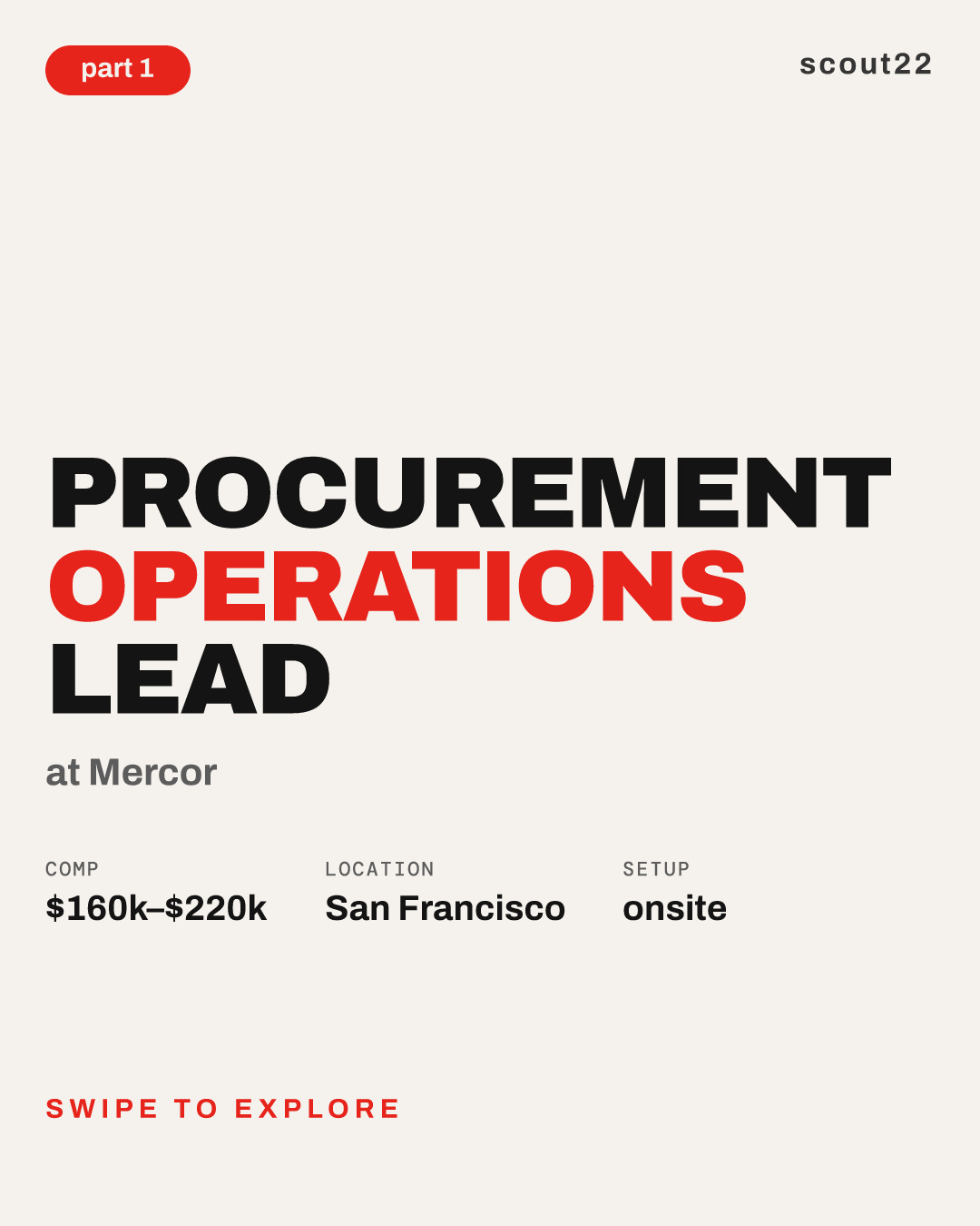 Procurement Operations Lead at Mercor