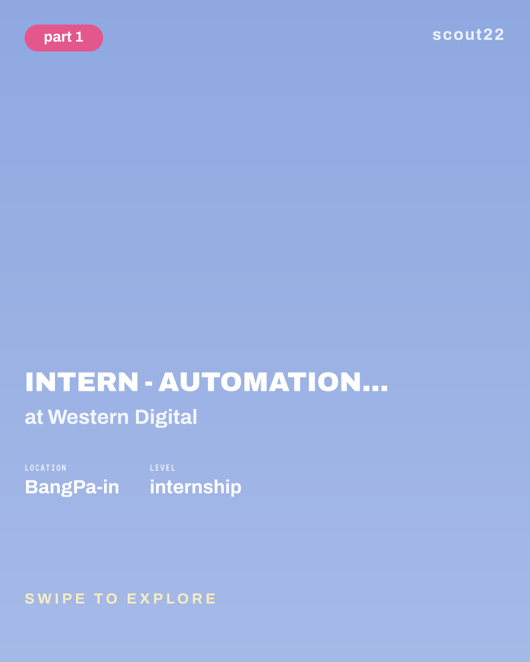 Intern - Automation Development Engineer (Studying Master's Degree) at Western Digital