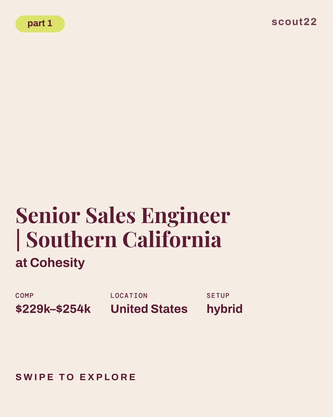 Senior Sales Engineer | Southern California at Cohesity