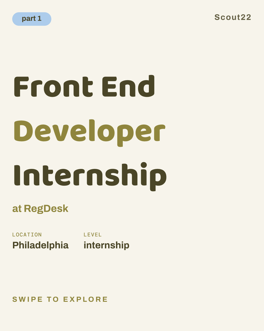 Front End Developer Internship at RegDesk
