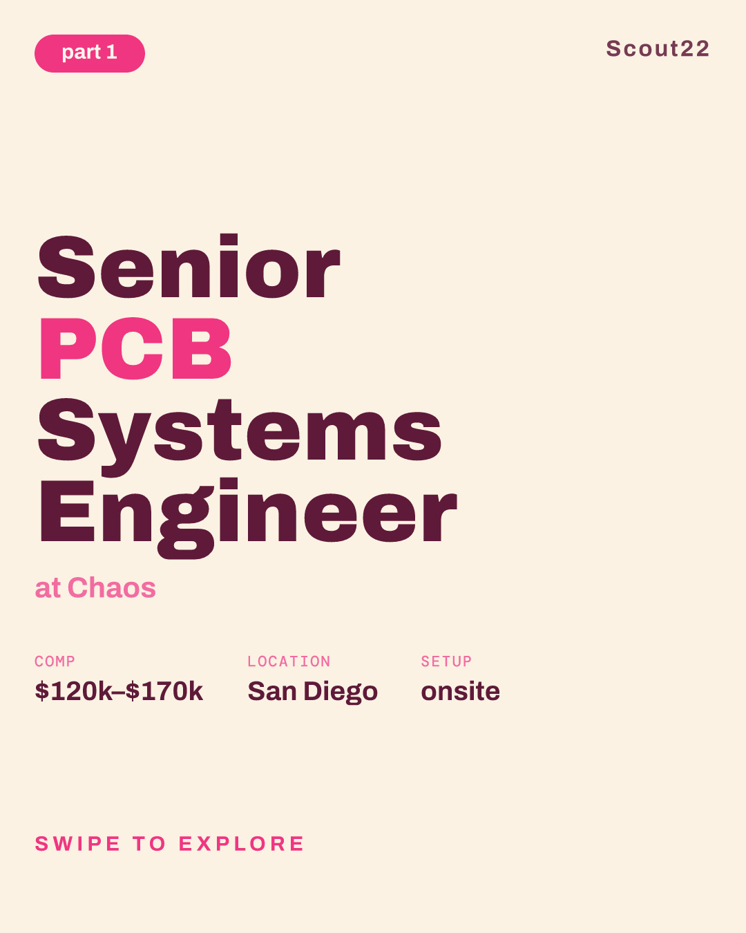 Senior PCB Systems Engineer at Chaos