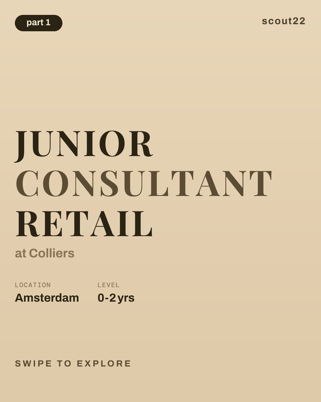 Junior Consultant Retail at Colliers