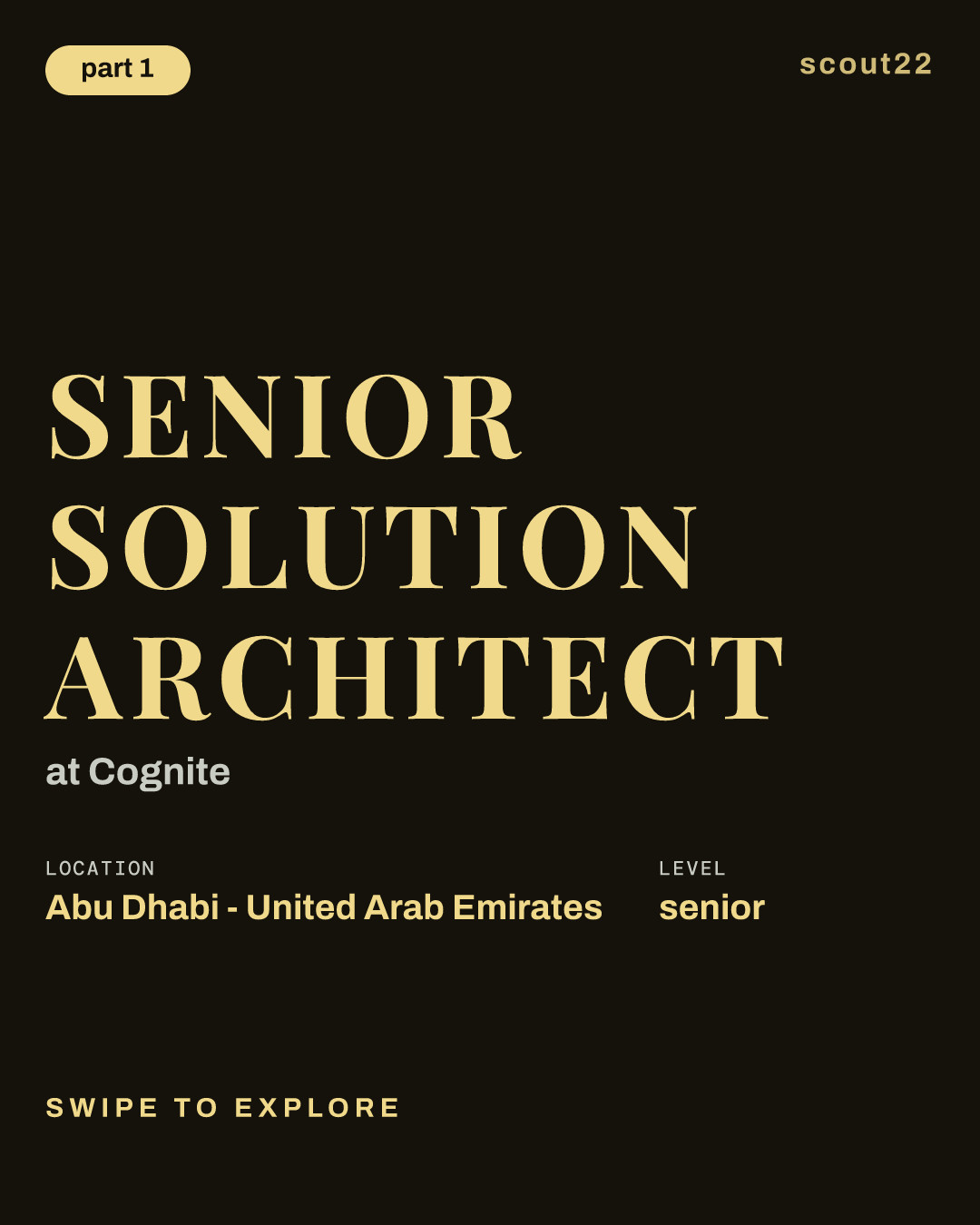 Senior Solution Architect at Cognite