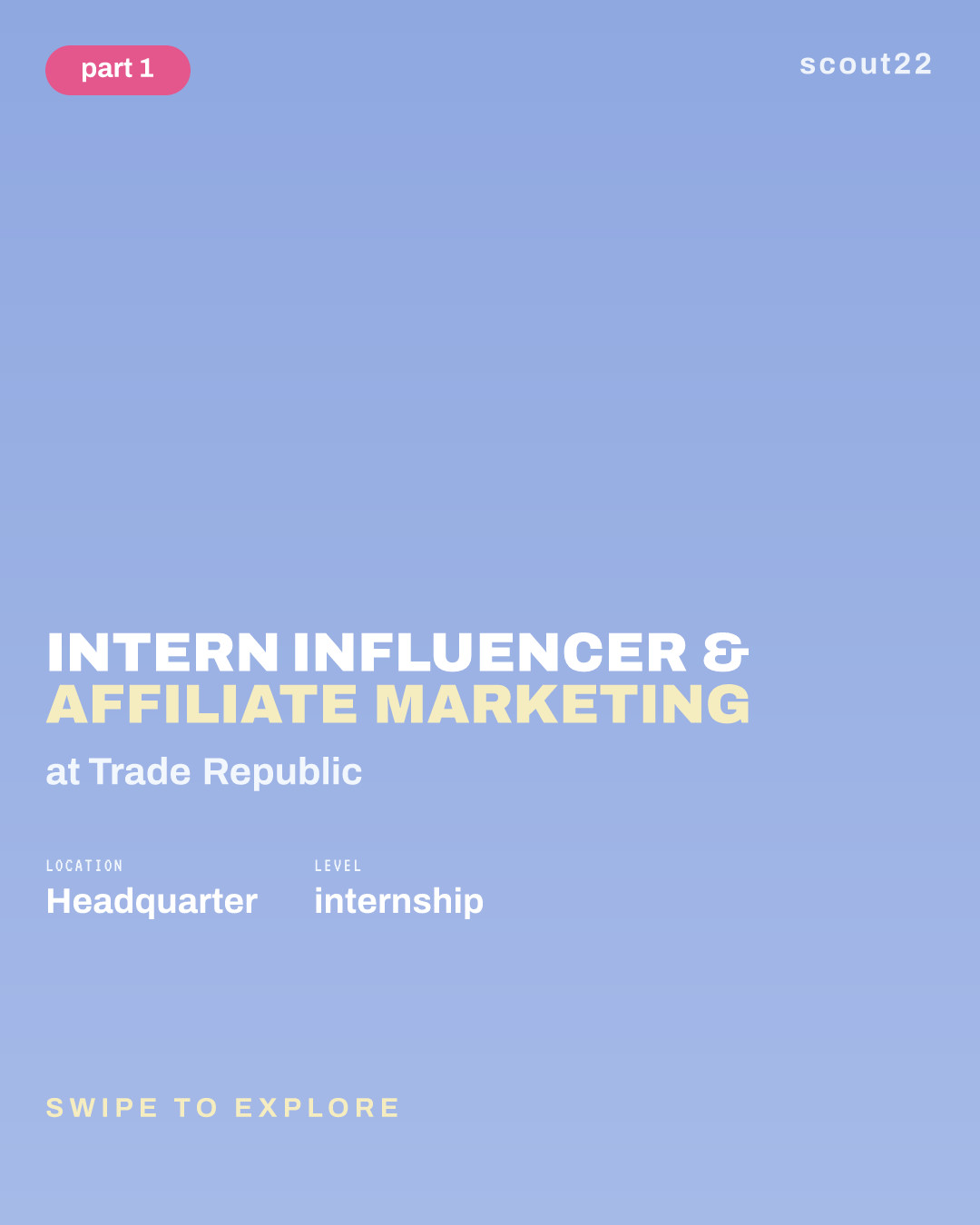 Intern Influencer & Affiliate Marketing at Trade Republic