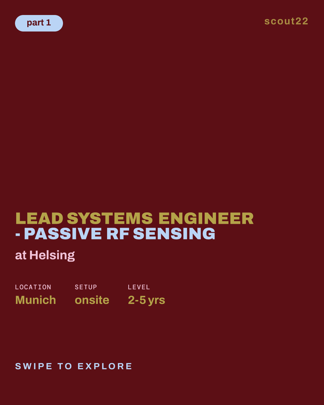 Lead Systems Engineer - Passive RF Sensing at Helsing