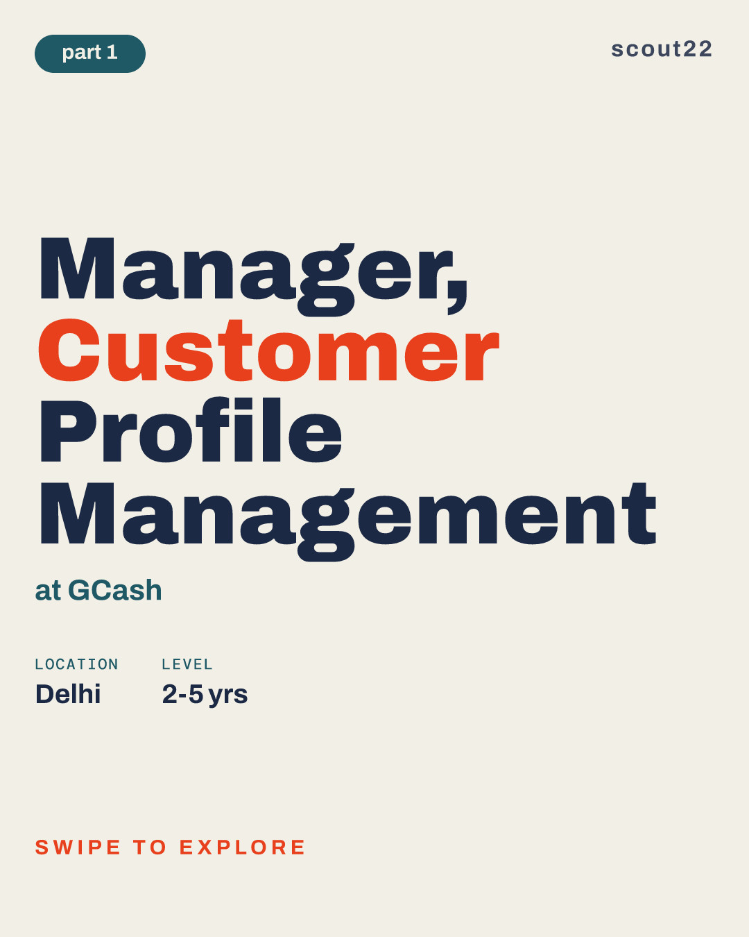 Manager, Customer Profile Management at GCash