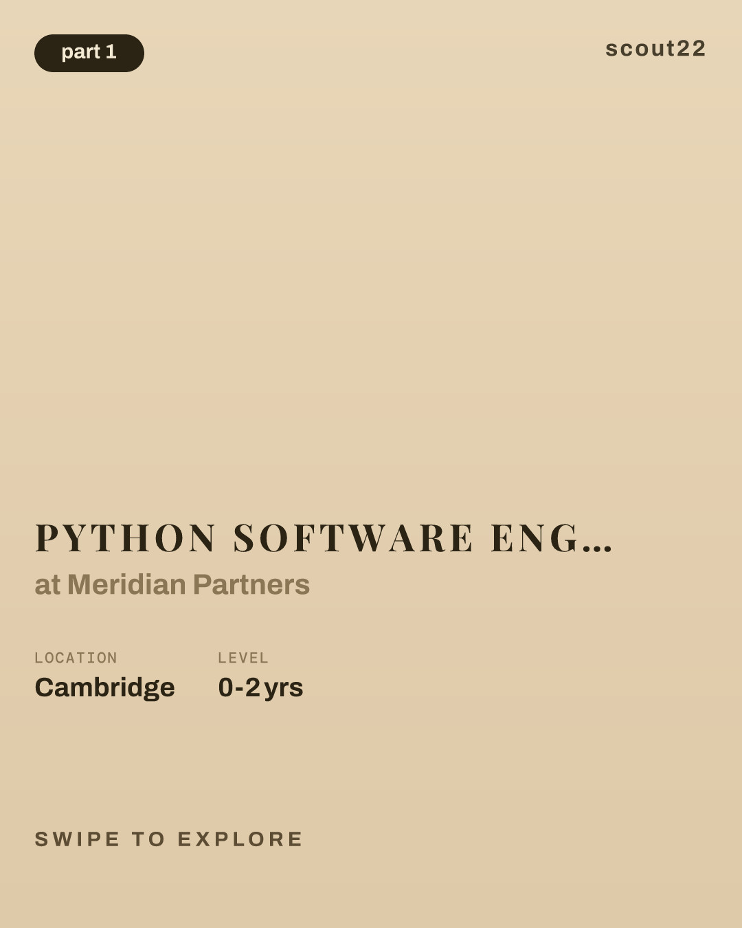 Python Software Engineer Graduate Co-op at Meridian Partners