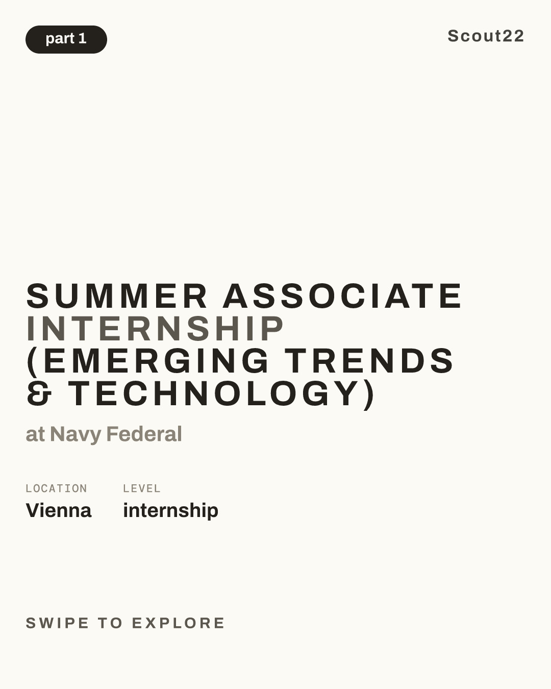 Summer Associate Internship (Emerging Trends & Technology) at Navy Federal