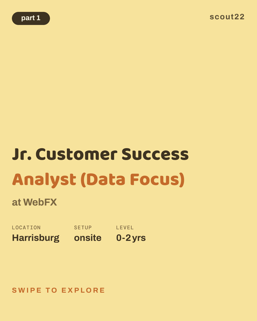 Jr. Customer Success Analyst (Data Focus) at WebFX