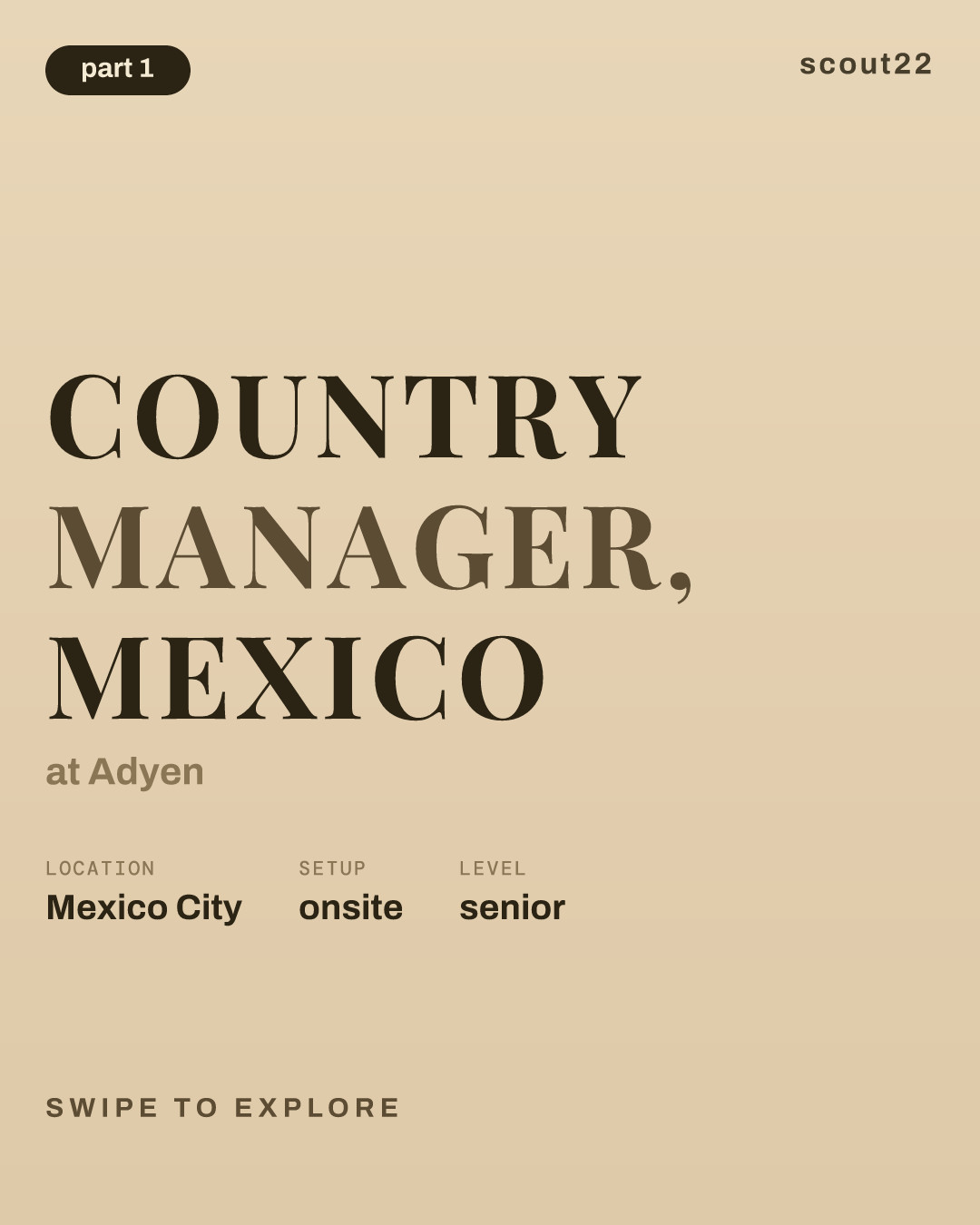 Country Manager, Mexico at Adyen