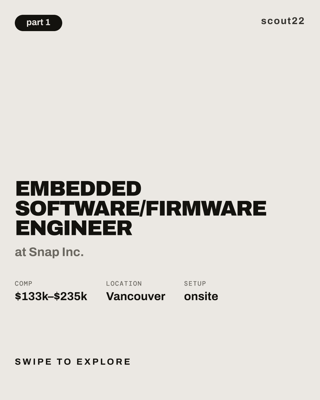 Embedded Software/Firmware Engineer at Snap Inc.