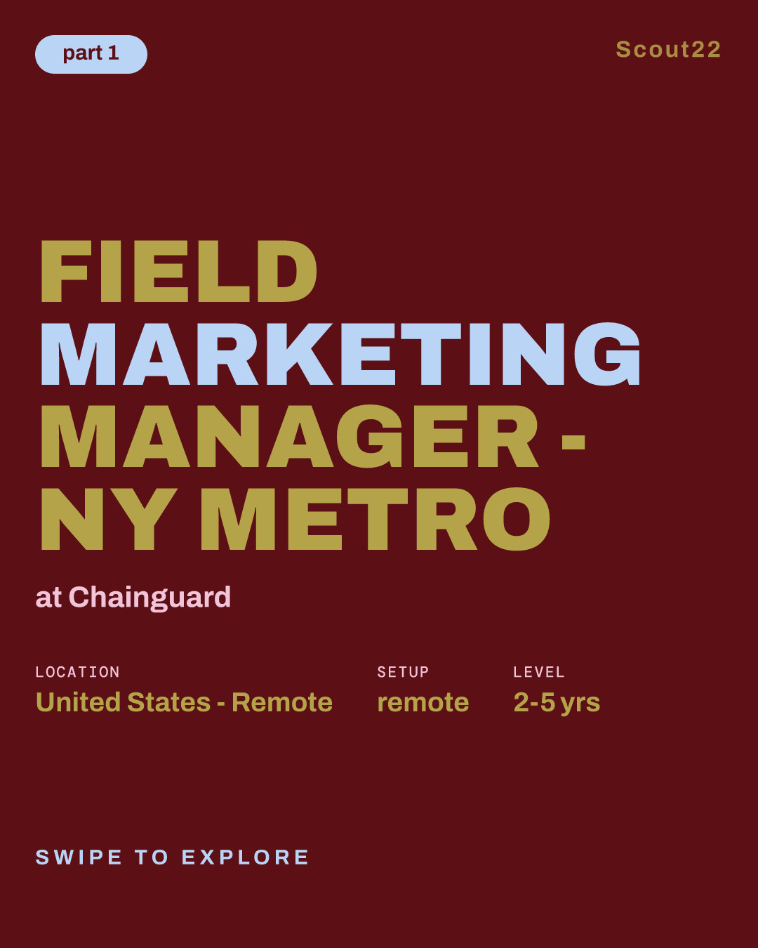 Field Marketing Manager - NY Metro at Chainguard