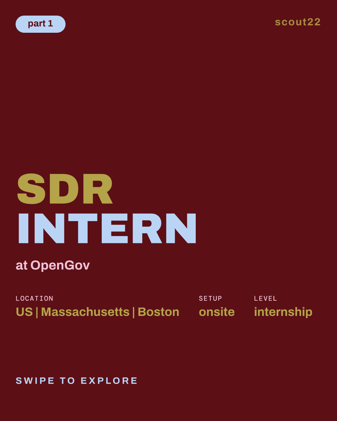 SDR Intern at OpenGov
