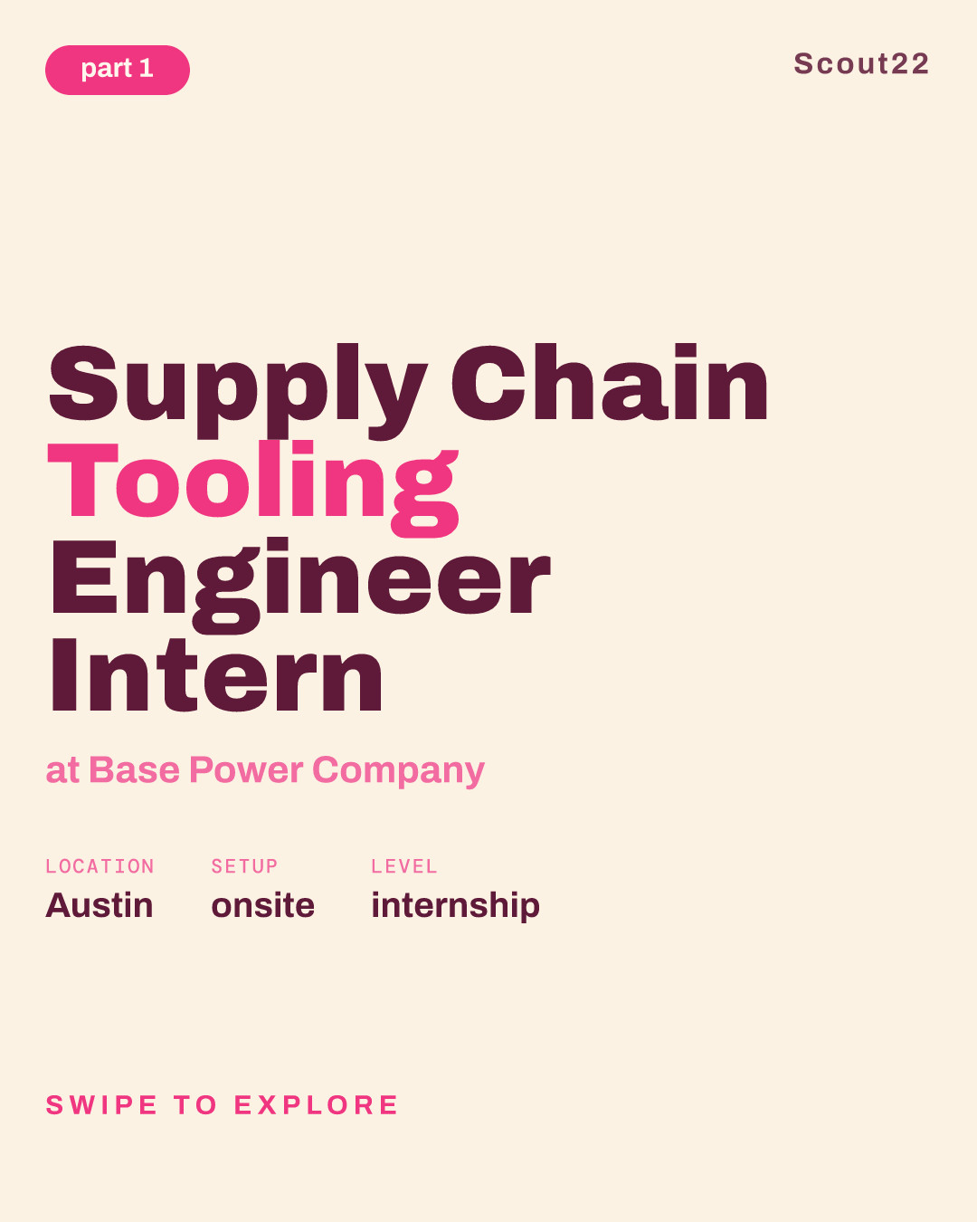 Supply Chain Tooling Engineer Intern at Base Power Company