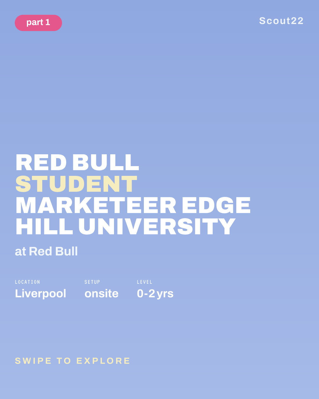 Red Bull Student Marketeer Edge Hill University at Red Bull