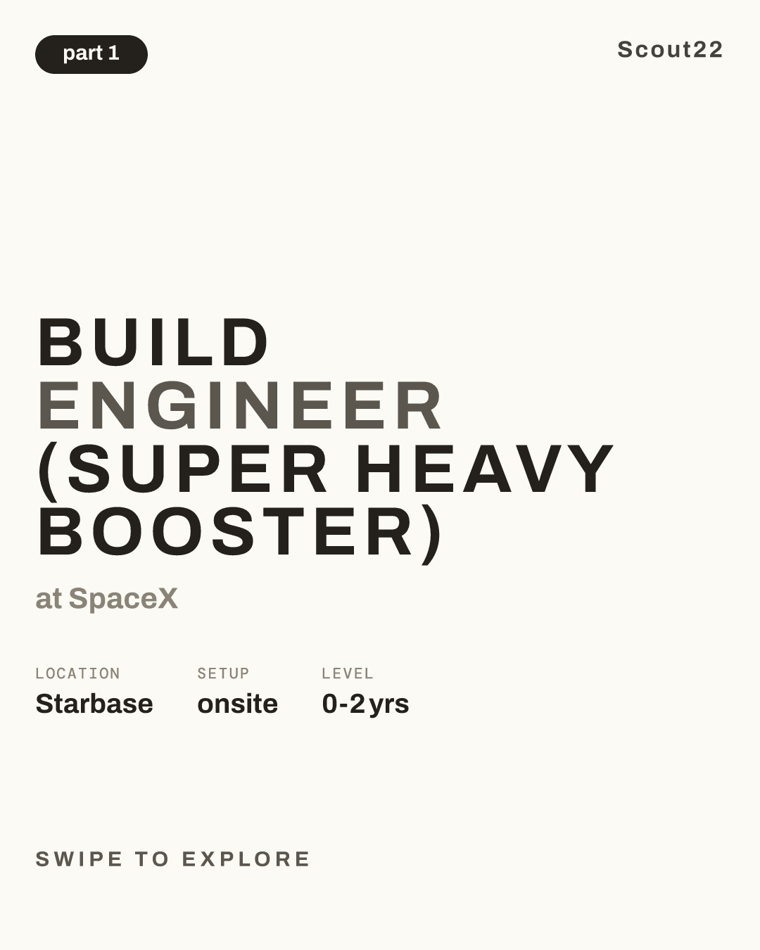 Build Engineer (Super Heavy Booster) at SpaceX