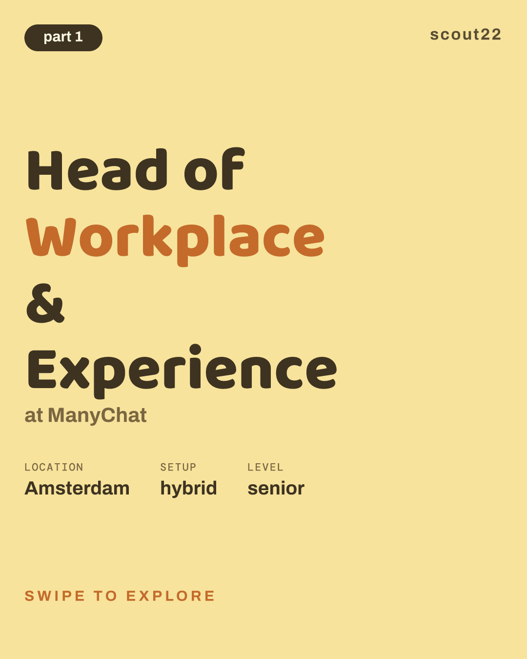 Head of Workplace & Experience at ManyChat