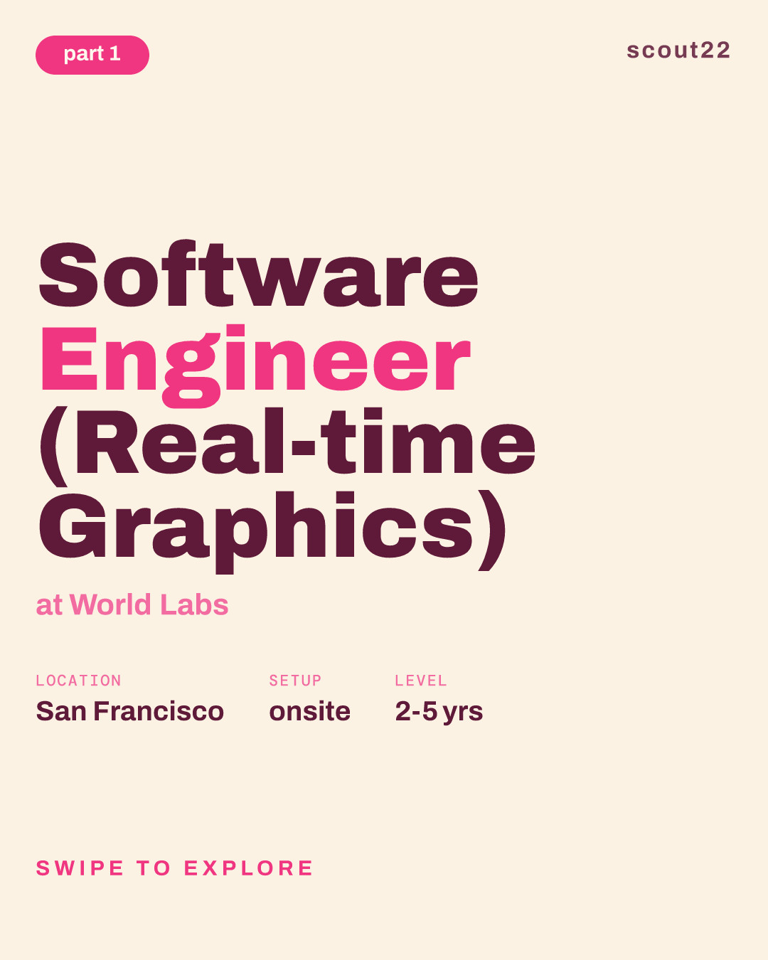 Software Engineer (Real-time Graphics) at World Labs