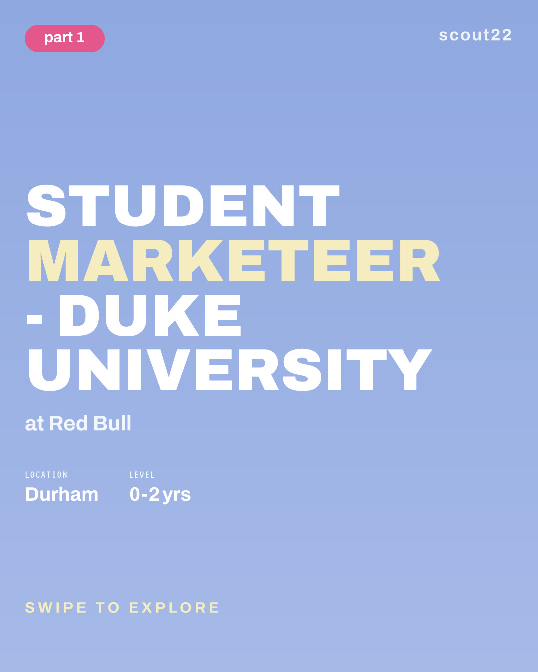 Student Marketeer - Duke University at Red Bull