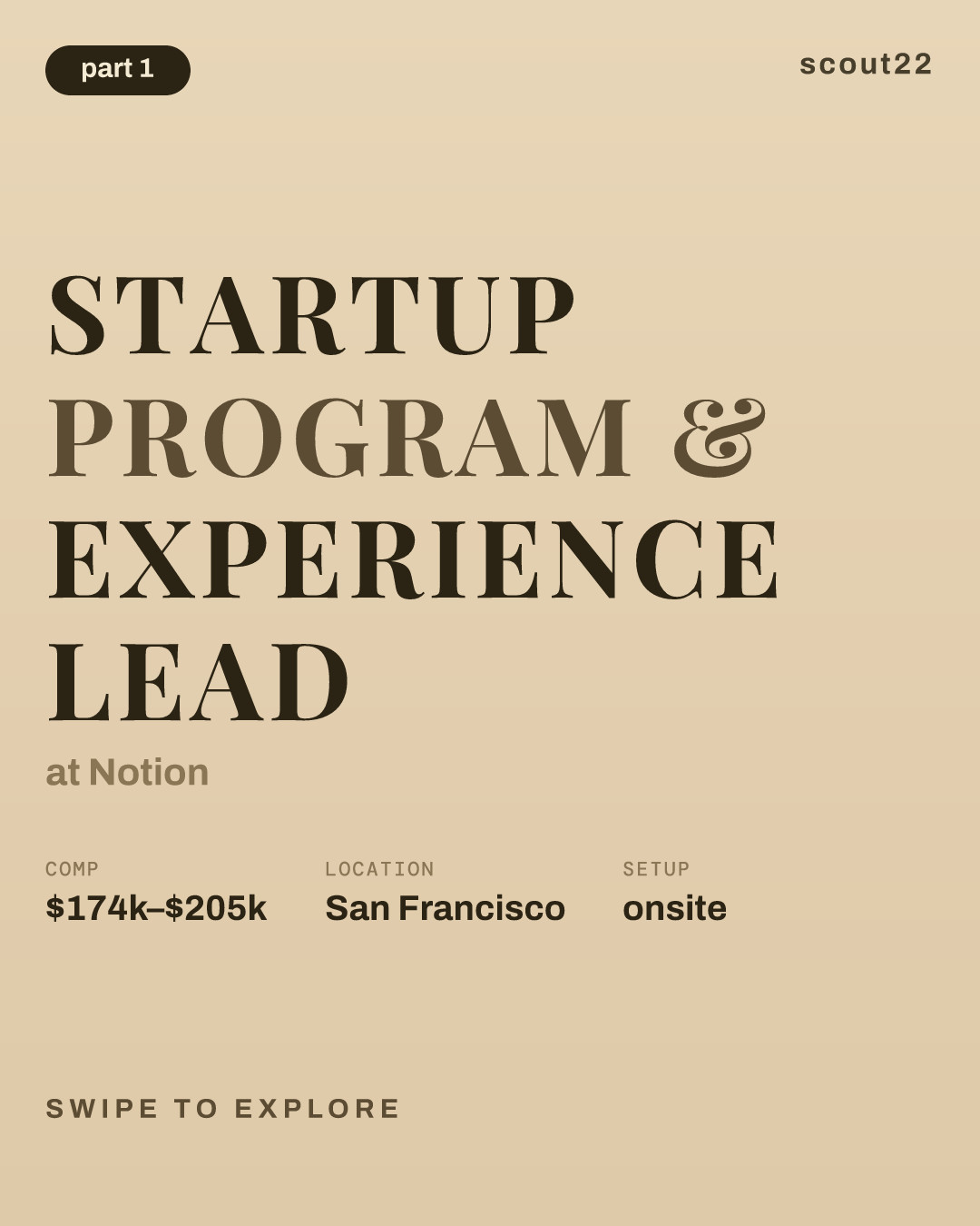 Startup Program & Experience Lead at Notion
