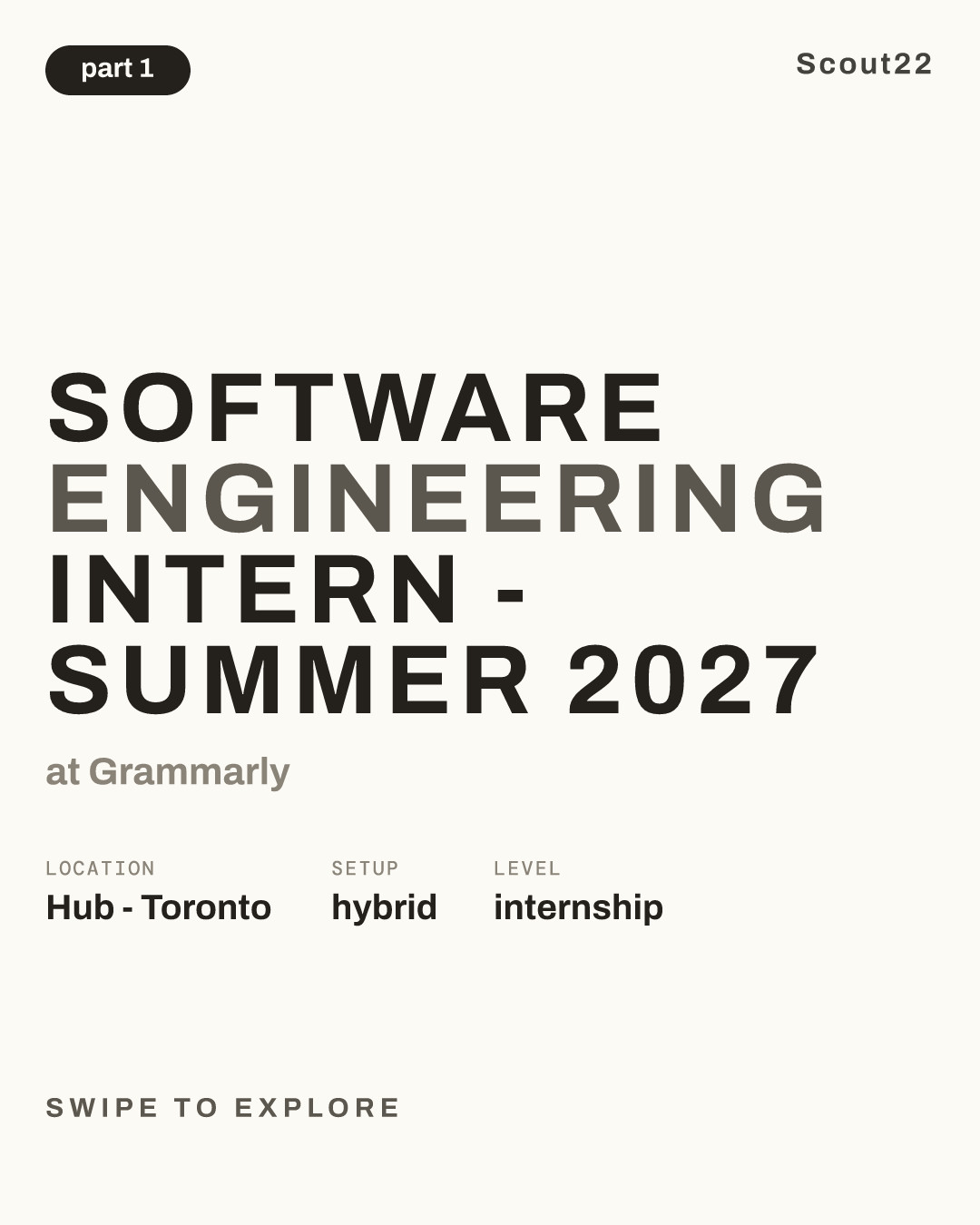 Software Engineering Intern - Summer 2027 at Grammarly