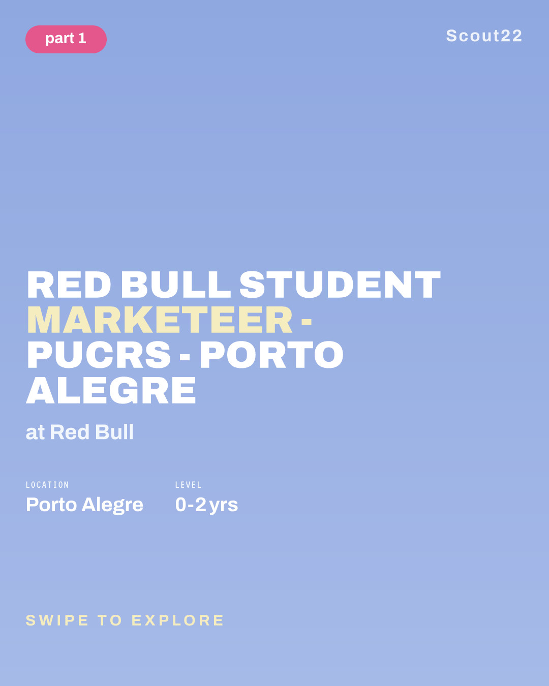 Red Bull Student Marketeer - PUCRS - Porto Alegre at Red Bull