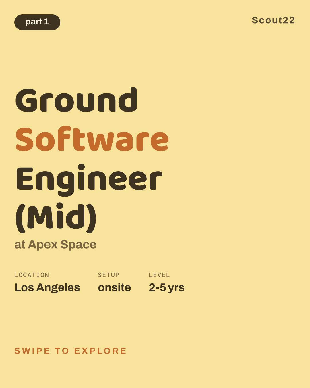 Ground Software Engineer (Mid) at Apex Space