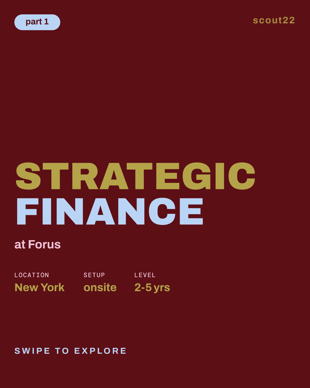 Strategic Finance at Forus