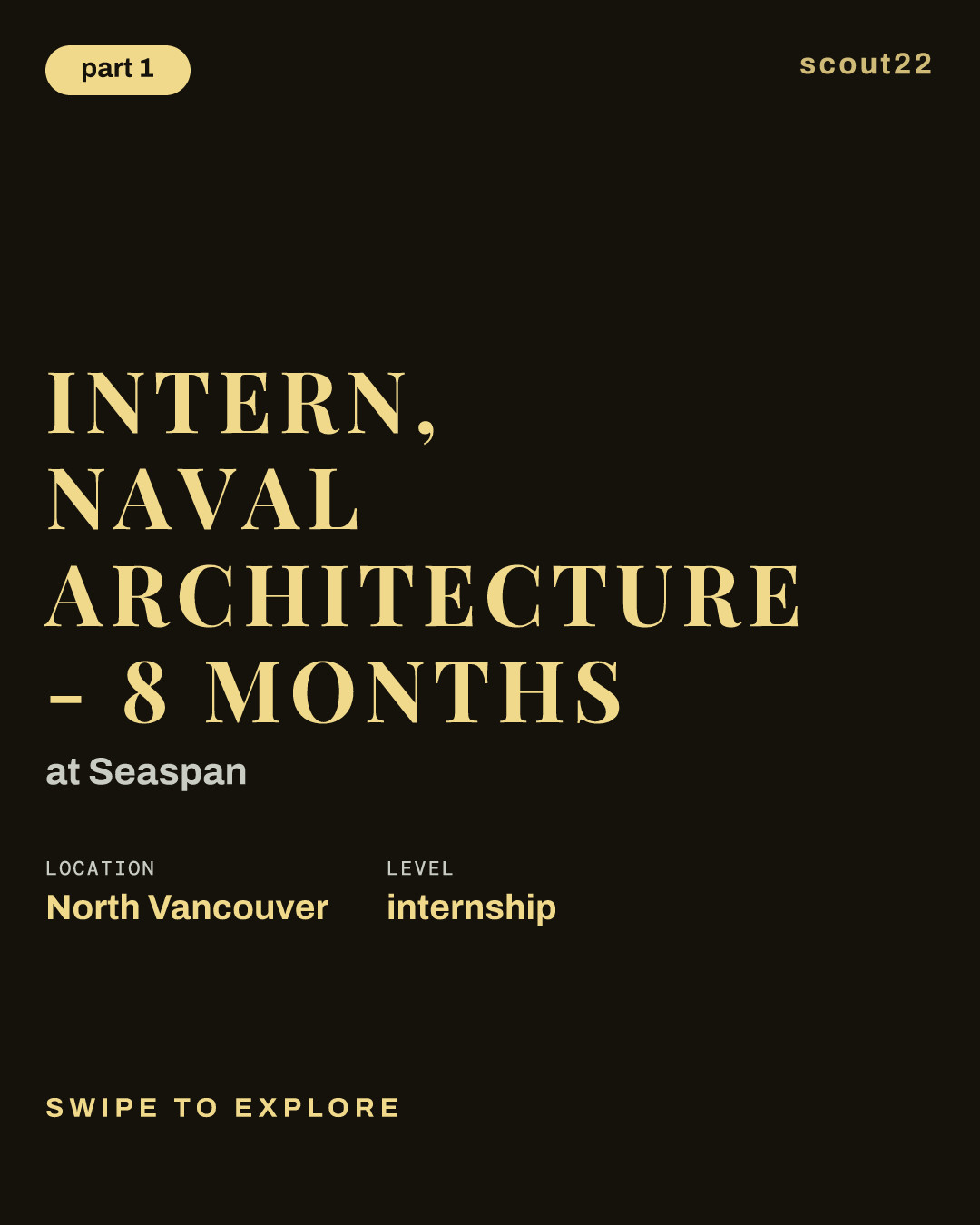 Intern, Naval Architecture - 8 Months at Seaspan