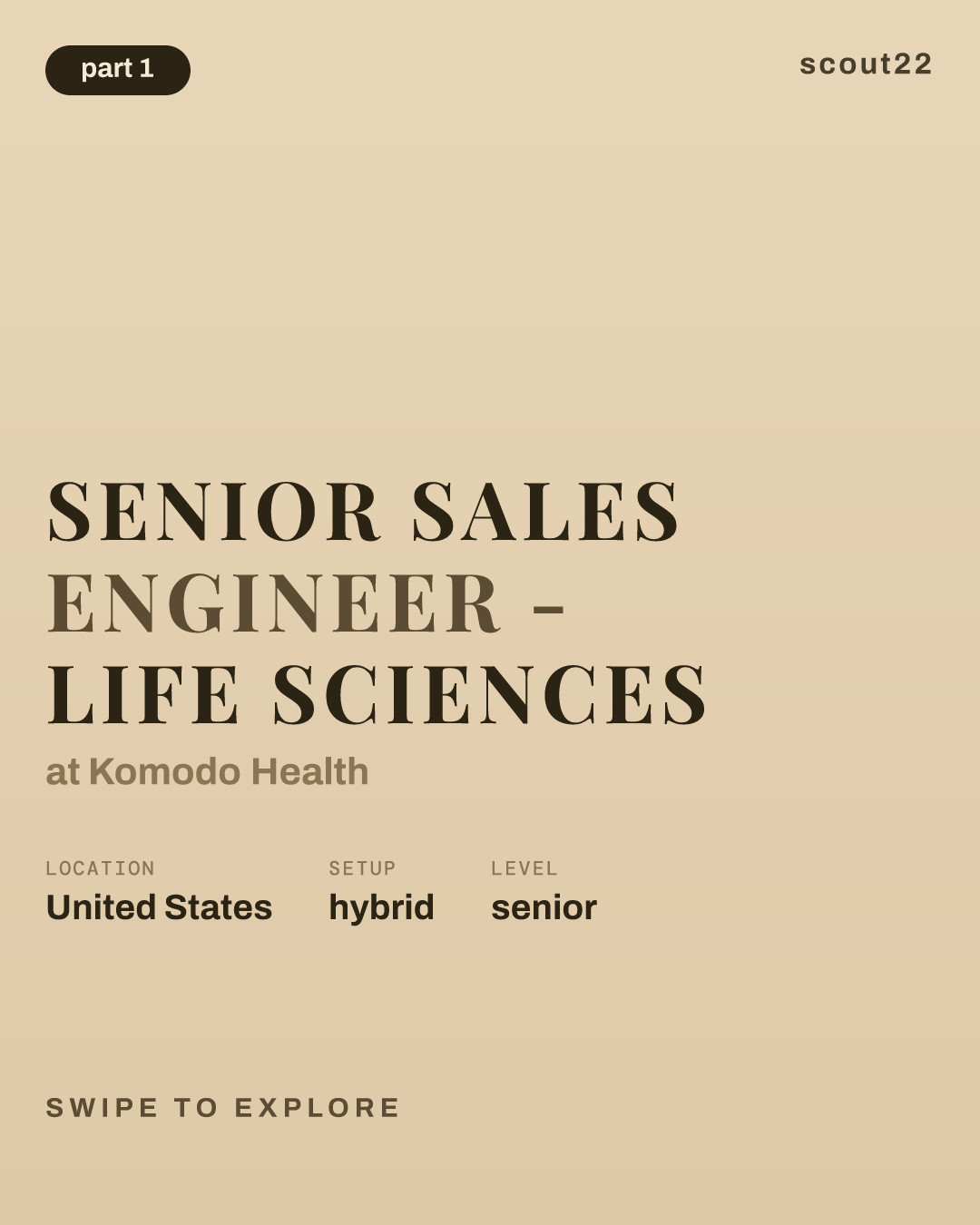 Senior Sales Engineer - Life Sciences at Komodo Health