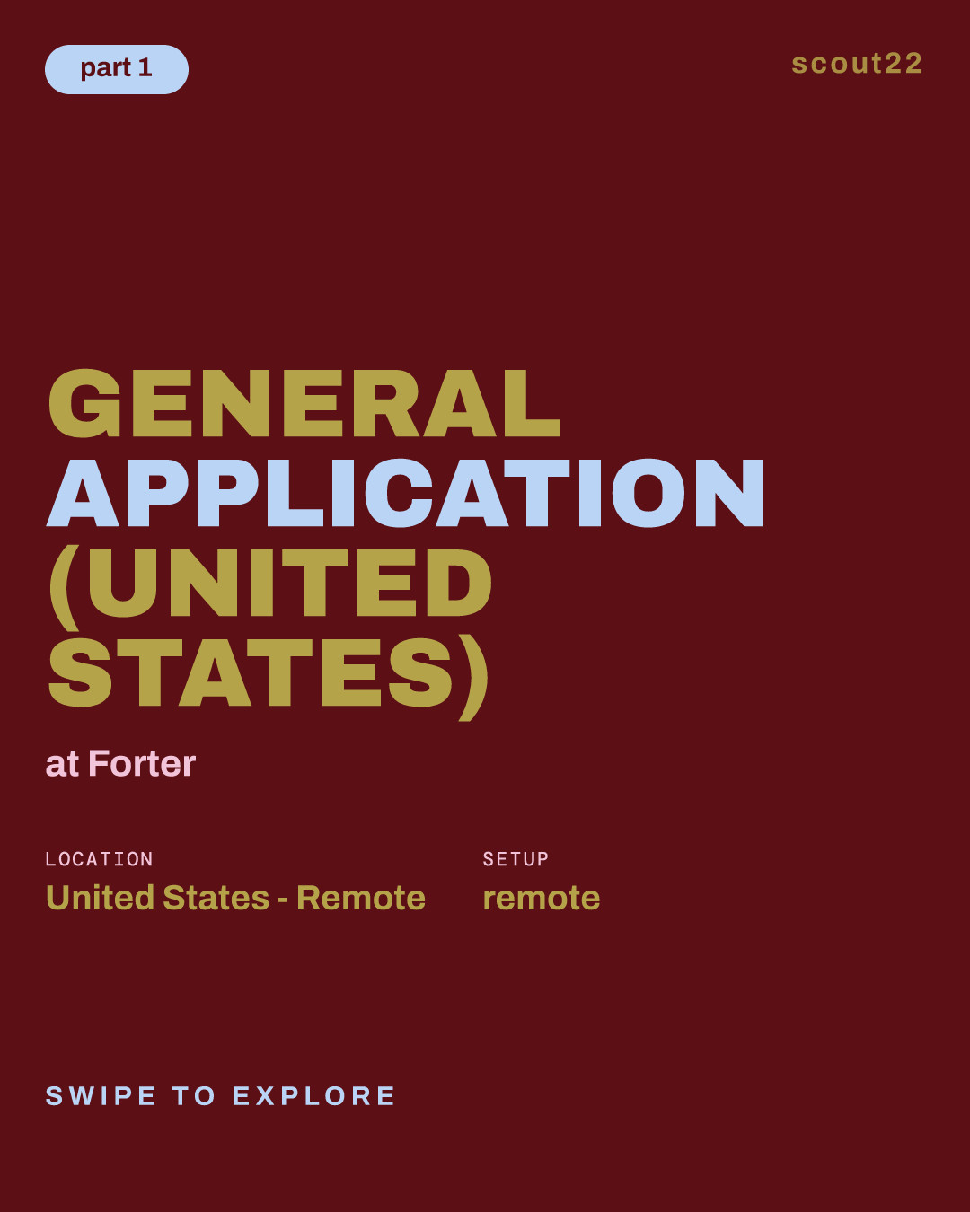 General Application (United States) at Forter