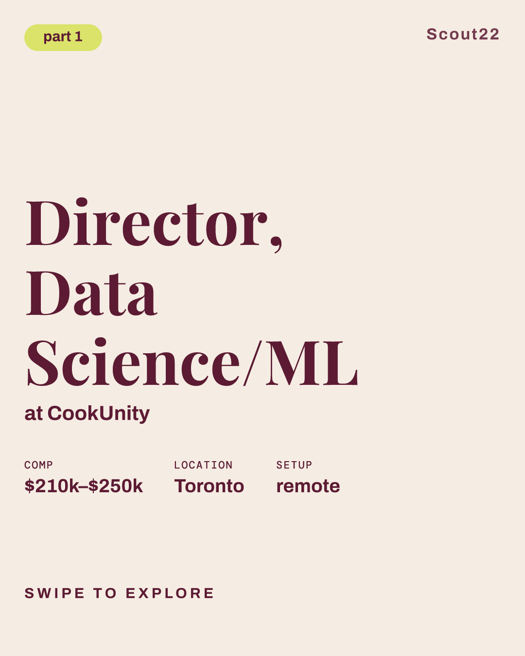 Director, Data Science/ML at CookUnity