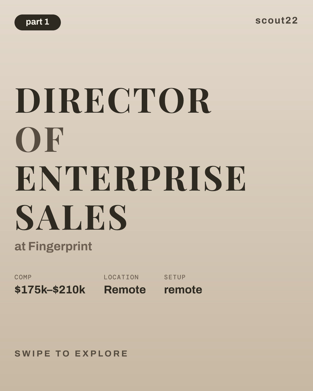 Director of Enterprise Sales at Fingerprint