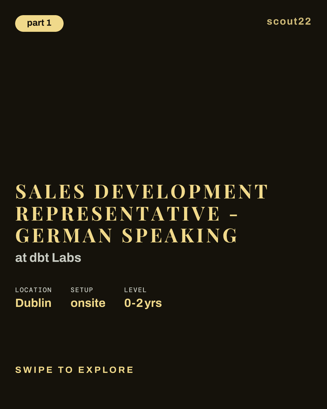 Sales Development Representative - German Speaking at dbt Labs