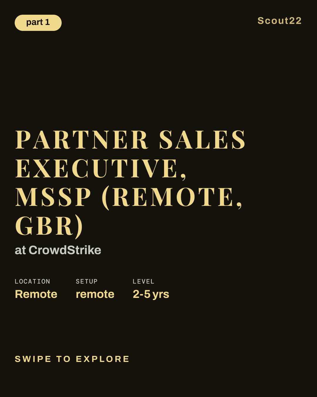 Partner Sales Executive, MSSP (Remote, GBR) at CrowdStrike