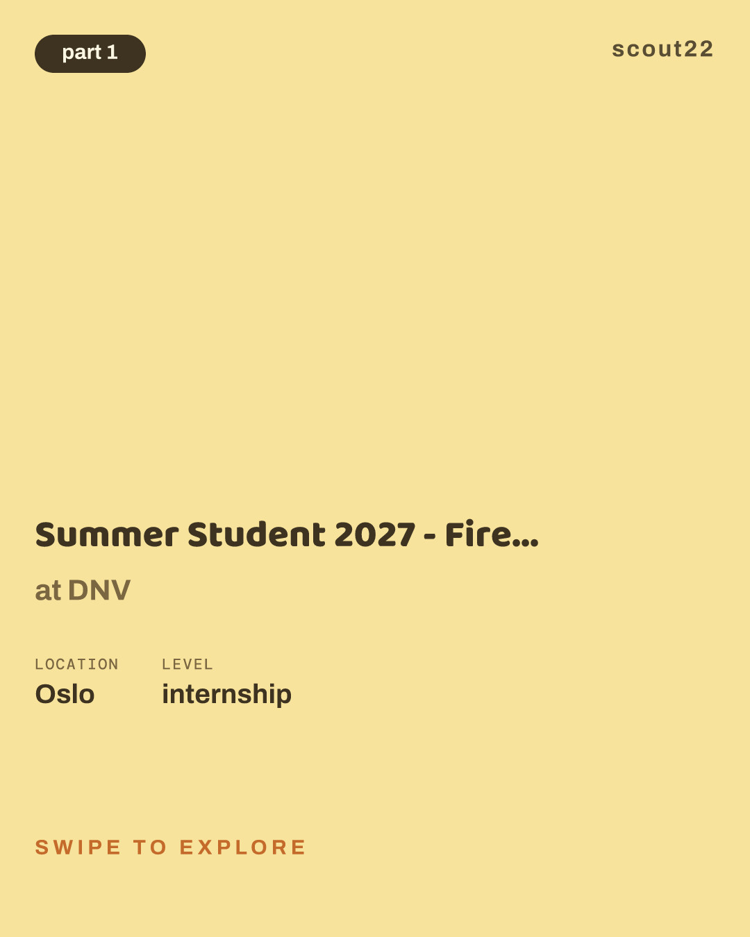 Summer Student 2027 - Fire Safety / Environmental Technologies Sea at DNV