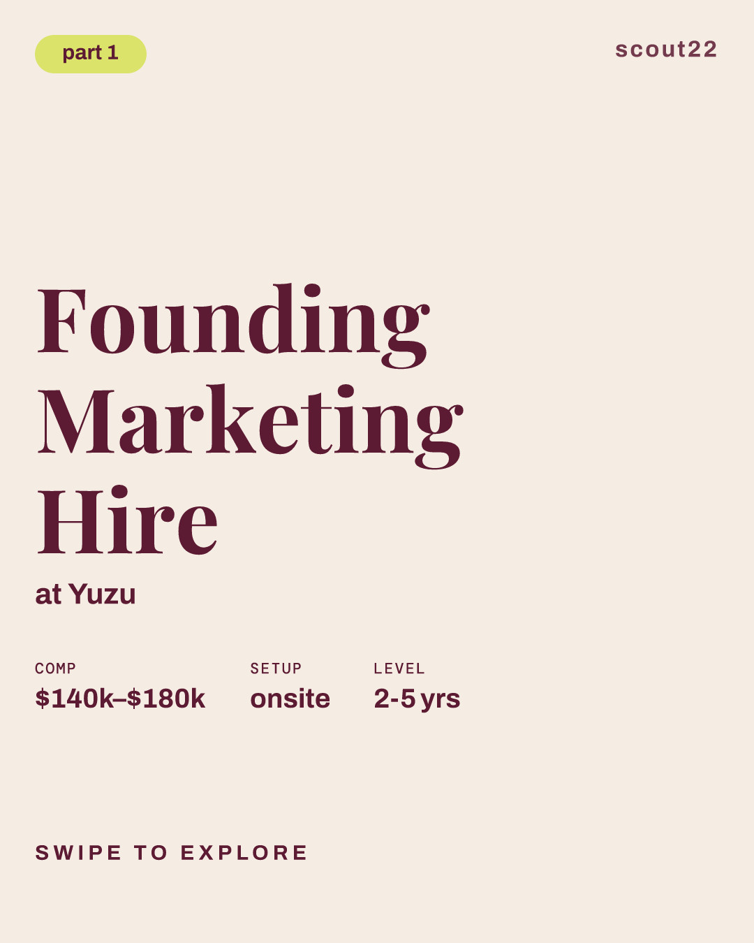 Founding Marketing Hire at Yuzu