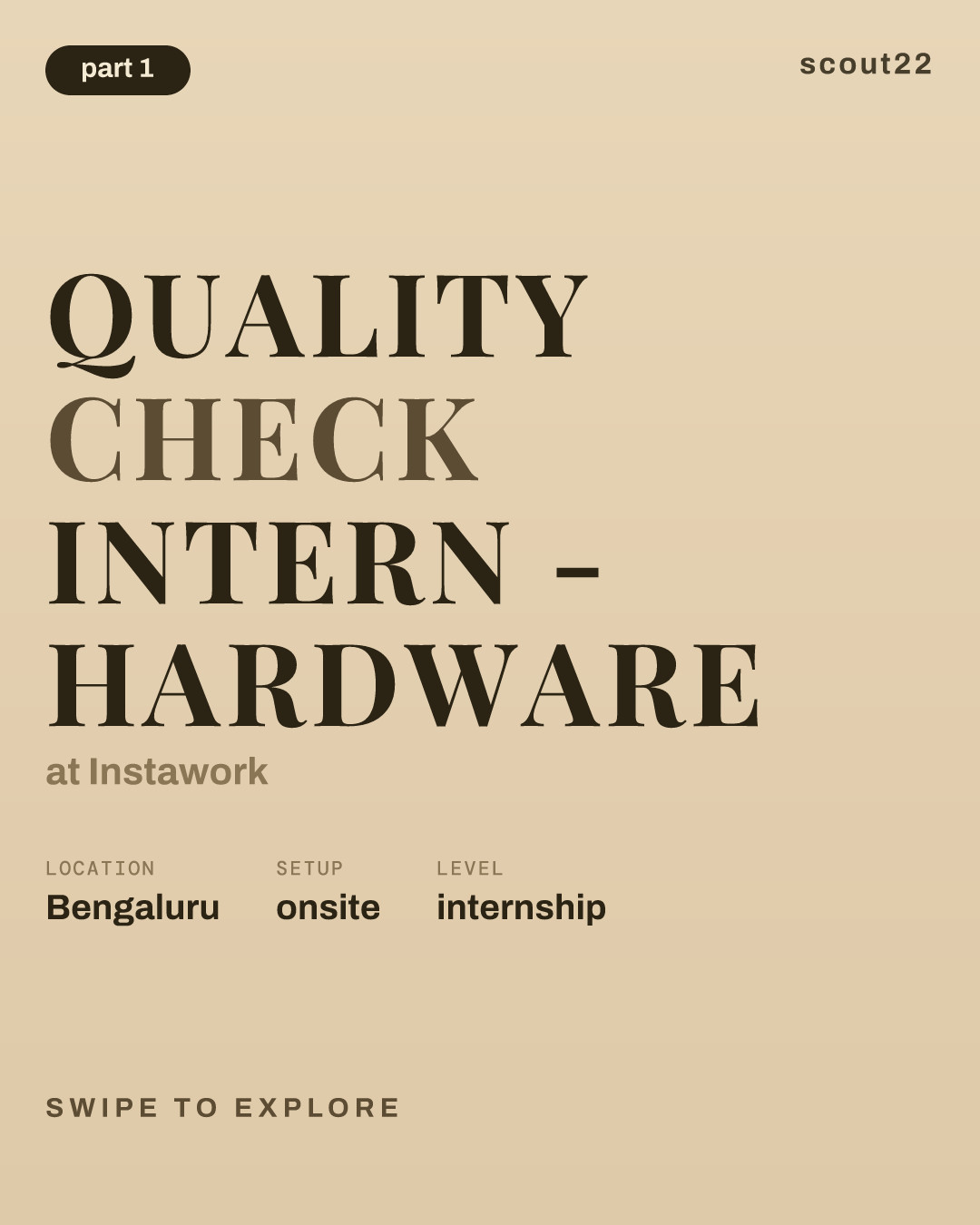 Quality Check Intern - Hardware at Instawork