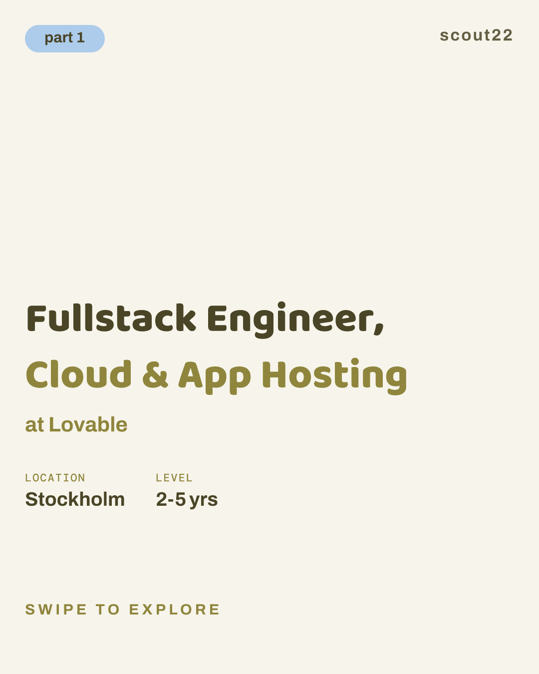 Fullstack Engineer, Cloud & App Hosting at Lovable