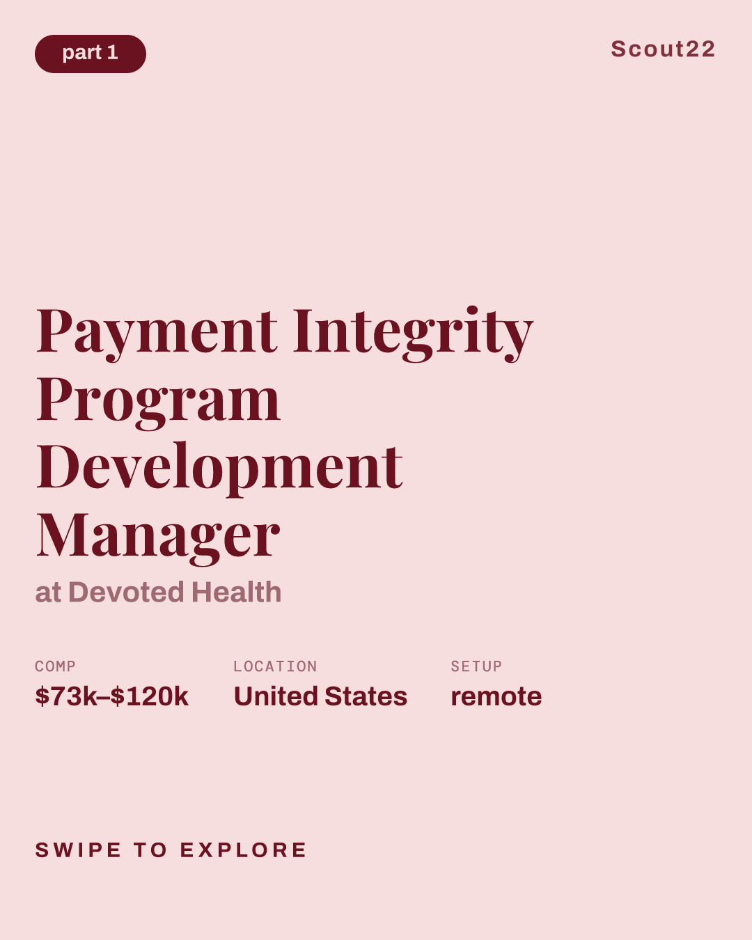 Payment Integrity Program Development Manager at Devoted Health