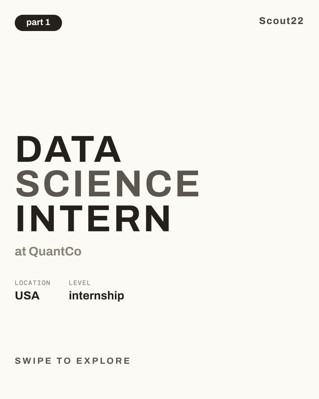 Data Science Intern at QuantCo