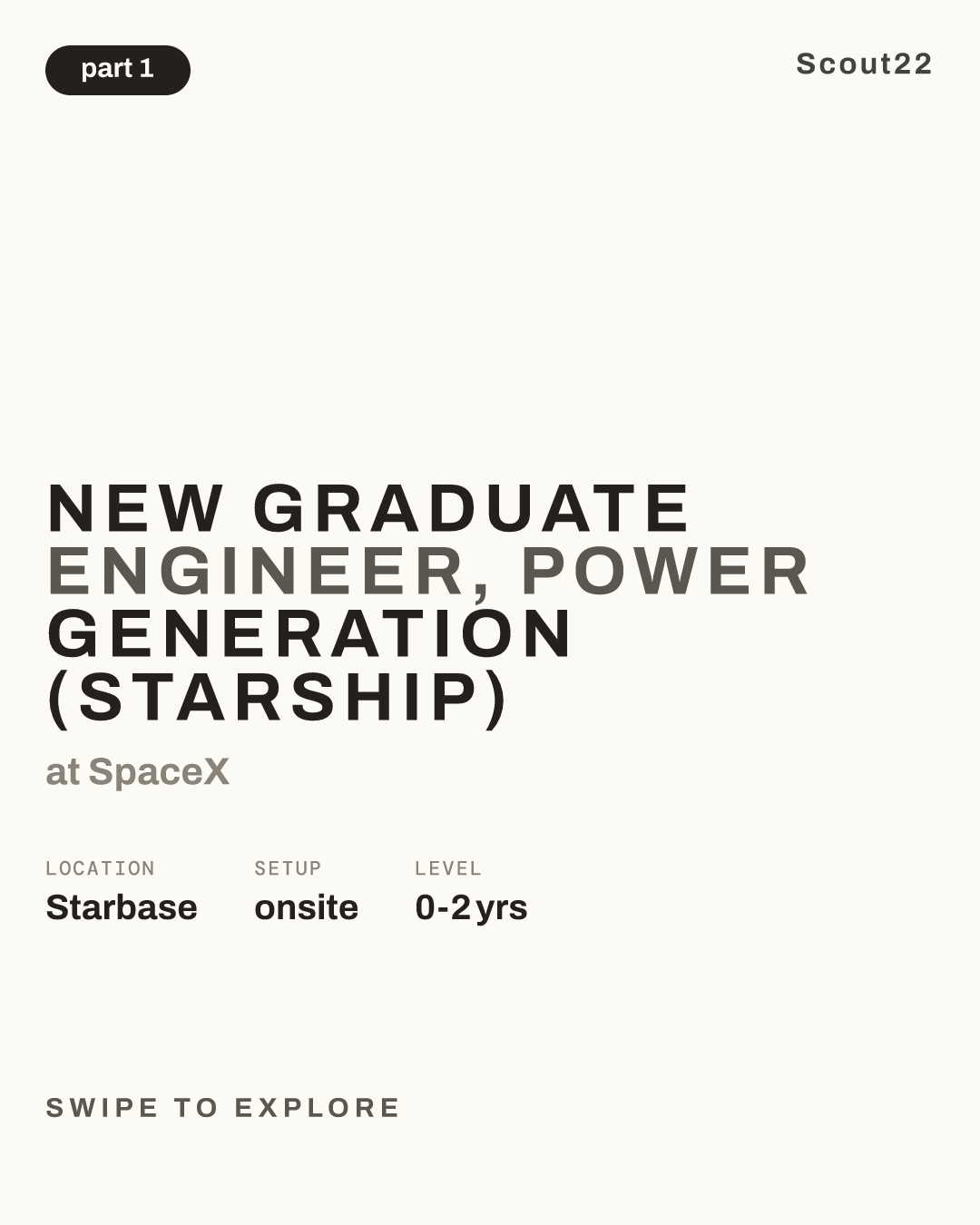 New Graduate Engineer, Power Generation (Starship) at SpaceX