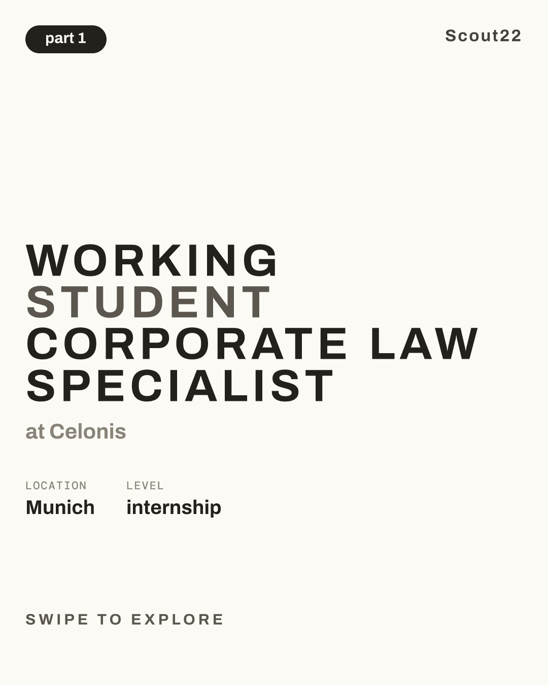 Working Student Corporate Law Specialist at Celonis