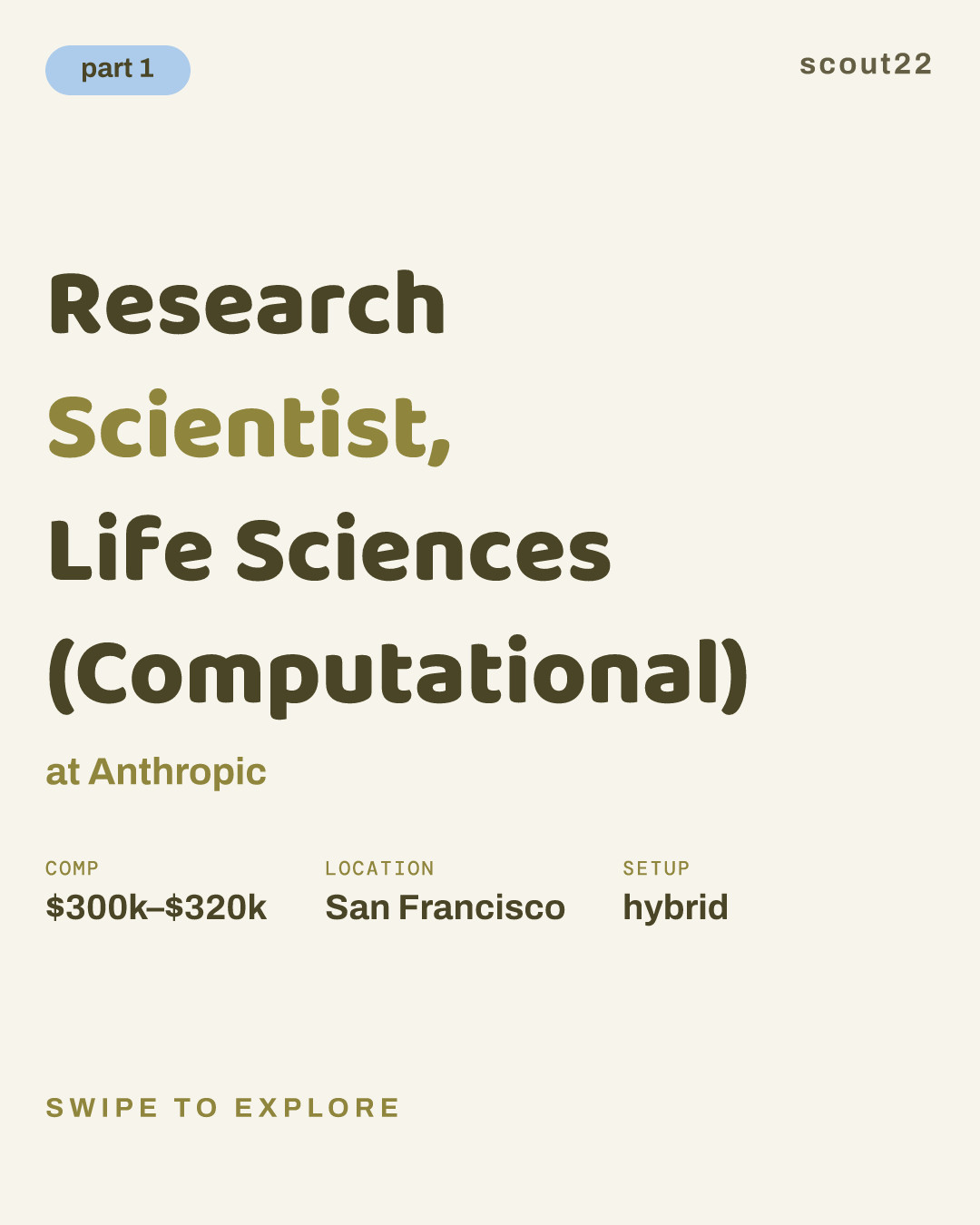 Research Scientist, Life Sciences (Computational) at Anthropic